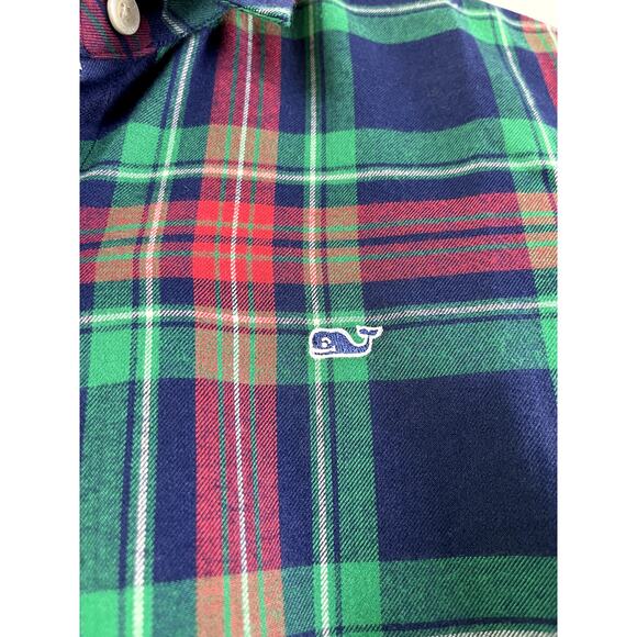 Women's Button Front Colorful Plaid Vineyard Vines Shirt 2 - Picture 4 of 7